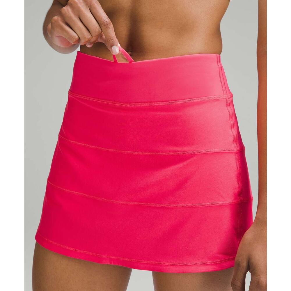 SZ 4 Lululemon Pace Rival Mid-Rise Skirt Lip Gloss - Picture 2 of 3